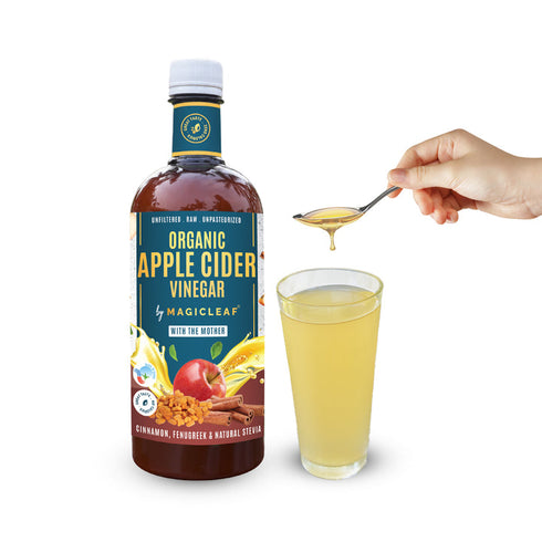 Magicleaf Organic Himalayan Apple Cider Vinegar with Fenugreek and Cinnamon 750ml